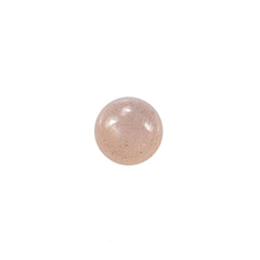 PEACH MOONSTONE PLAIN ROUND CAB (MEDIUM)(CLEAN) 3.00X3.00 MM 0.12 Cts.