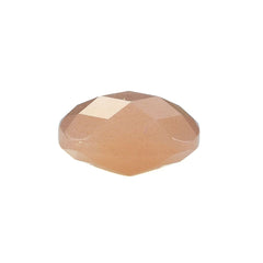 PEACH MOONSTONE CHECKER CUT BRIOLETTE CUSHION (MEDIUM)(CLEAN) 10.00X10.00 MM 3.75 Cts.