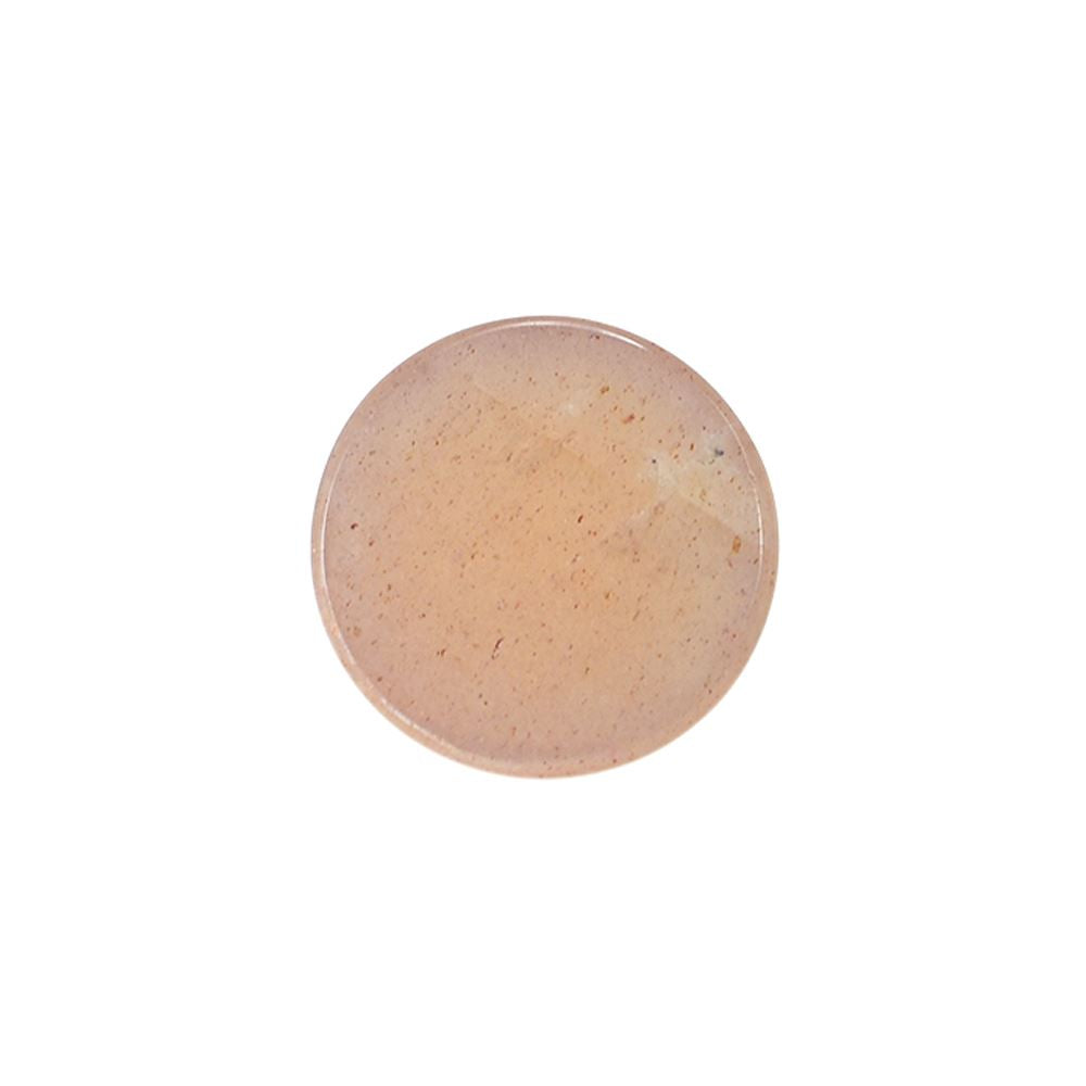 PEACH MOONSTONE ROSE CUT ROUND CAB (MEDIUM)(CLEAN) 8.00X8.00 MM 1.66 Cts.