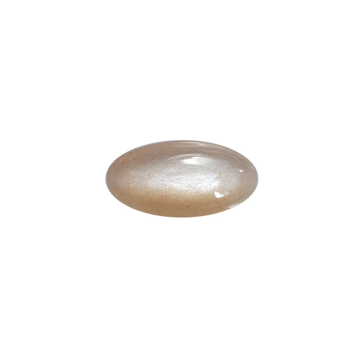 PEACH MOONSTONE PLAIN OVAL CAB (MEDIUM)(CLEAN) 10.80X5.50 MM 1.26 Cts.