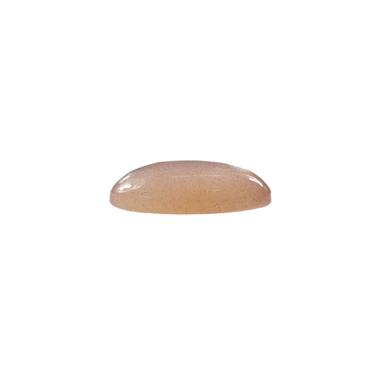 PEACH MOONSTONE PLAIN OVAL CAB (MEDIUM)(CLEAN) 10.80X5.50 MM 1.26 Cts.