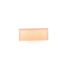 PEACH MOONSTONE ONE SIDE TABLE CUT (FLAT BOTTOM) BAGUETTE (MEDIUM)(CLEAN) 12.00X5.00 MM 1.96 Cts.