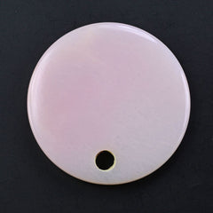 PINK OPAL ROUND PLATE (FULL DRILL) 35MM 46.15 Cts.