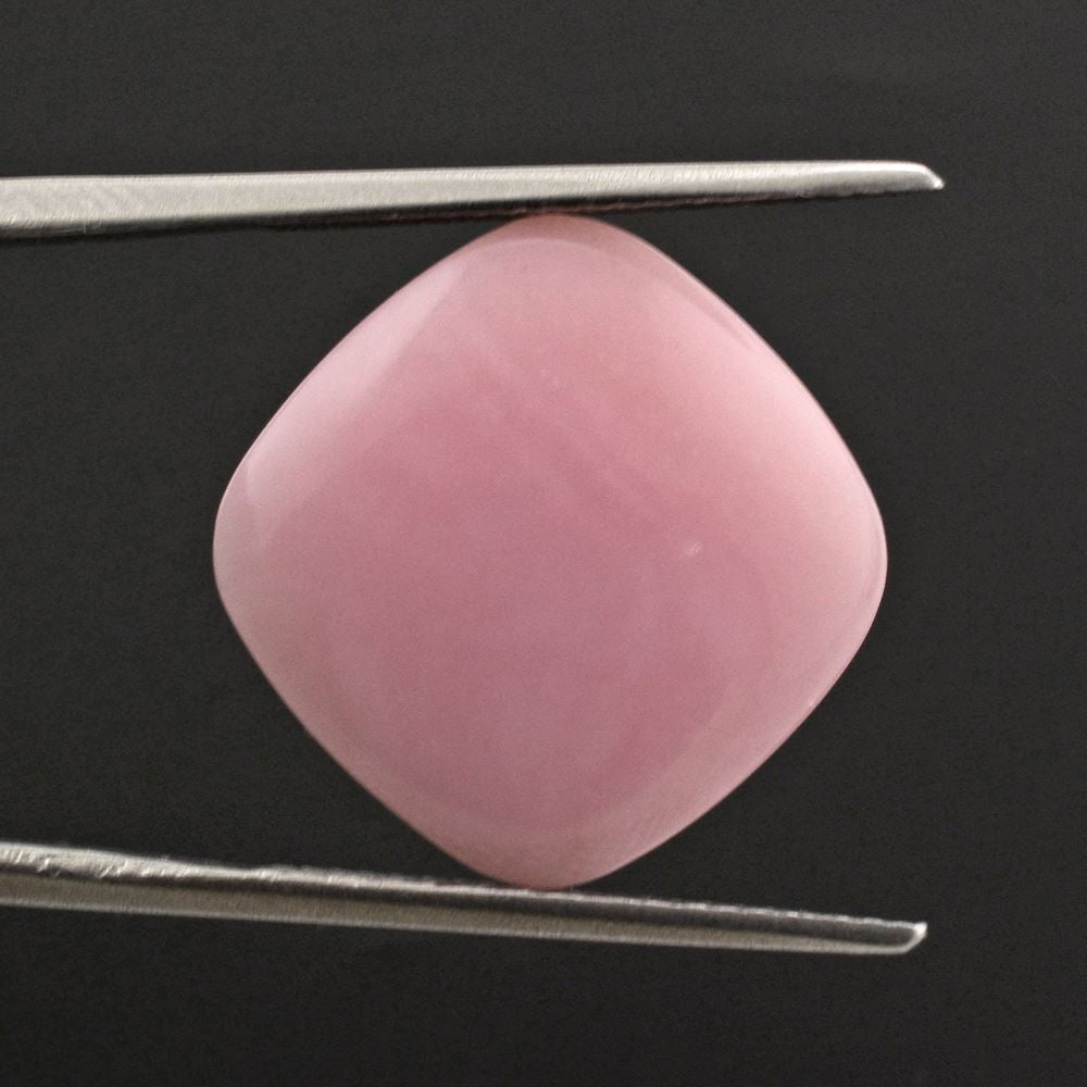PINK OPAL BUFFTOP CUSHION 16MM 10.78 Cts.