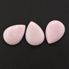 PINK OPAL PEAR CAB 30X22MM 21.84 Cts.