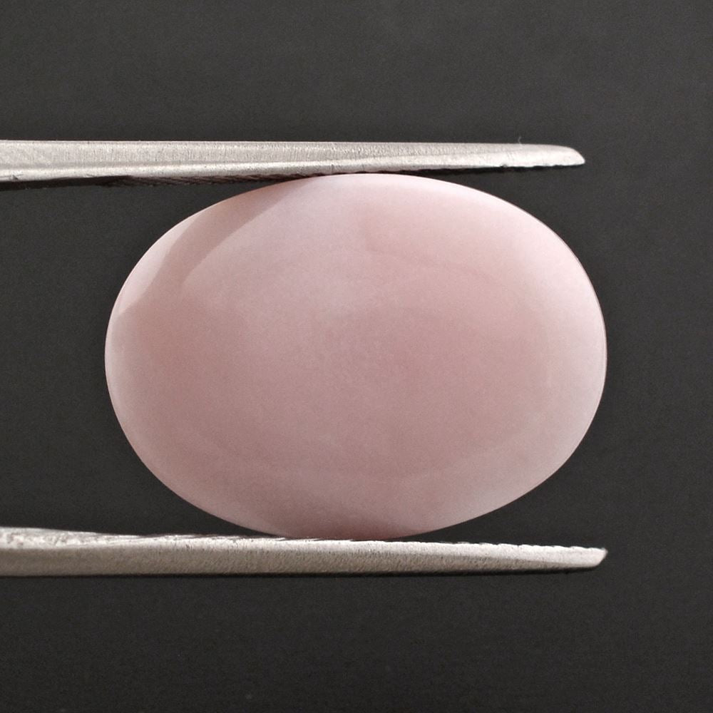 PINK OPAL BUFFTOP OVAL 18X13MM 9.35 Cts.