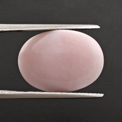 PINK OPAL BUFFTOP OVAL 18X13MM 9.35 Cts.
