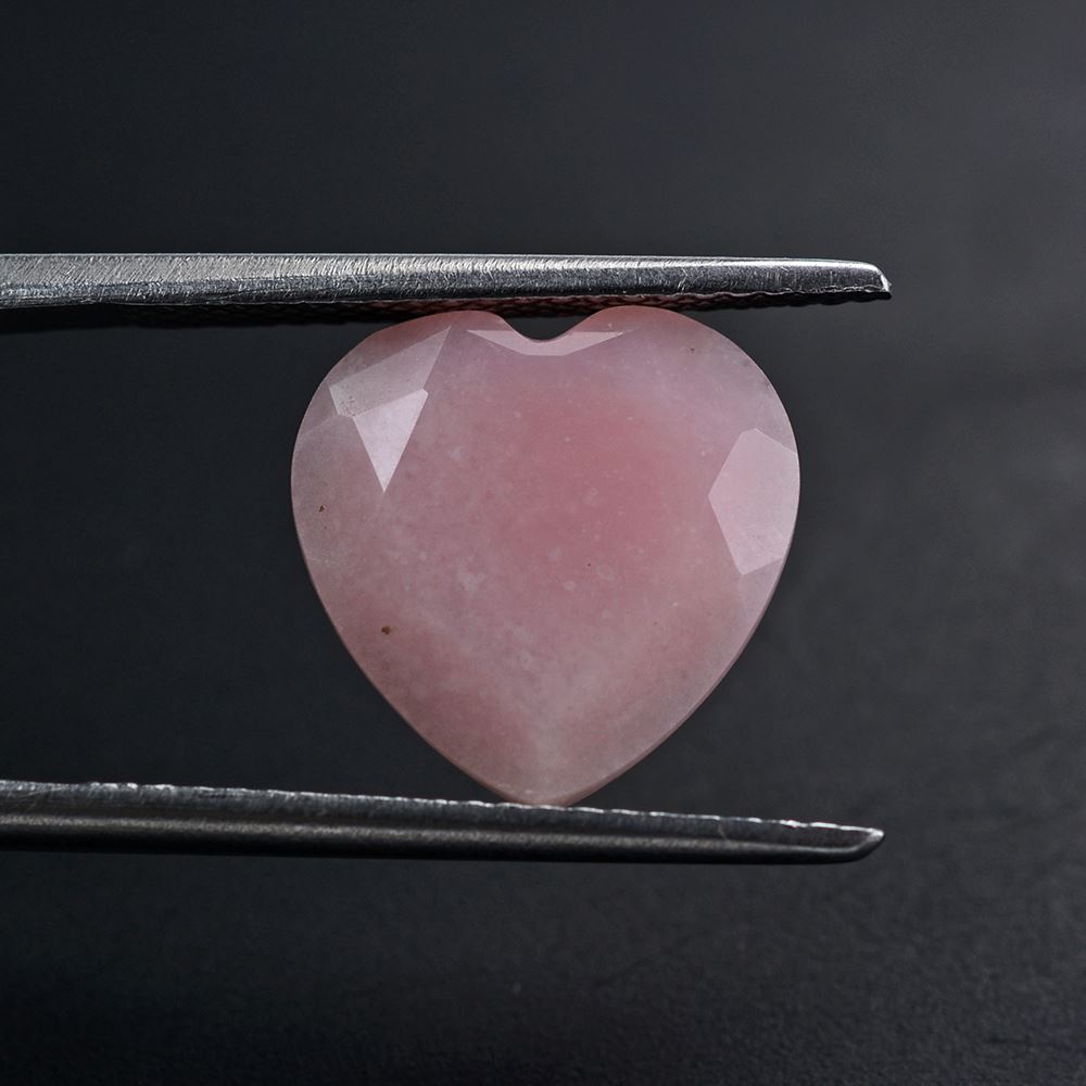 PINK OPAL CUT HEART 12MM 3.20 Cts.