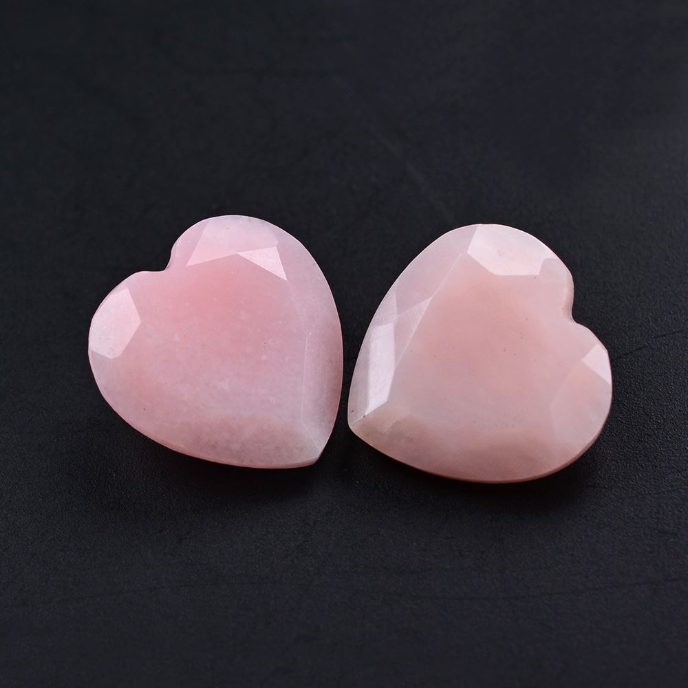 PINK OPAL CUT HEART 12MM 3.20 Cts.