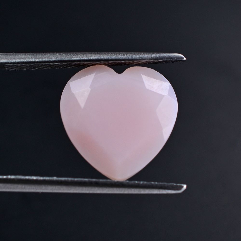 PINK OPAL CUT HEART 12MM 3.09 Cts.