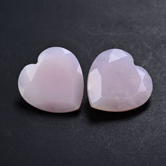 PINK OPAL CUT HEART 12MM 3.09 Cts.