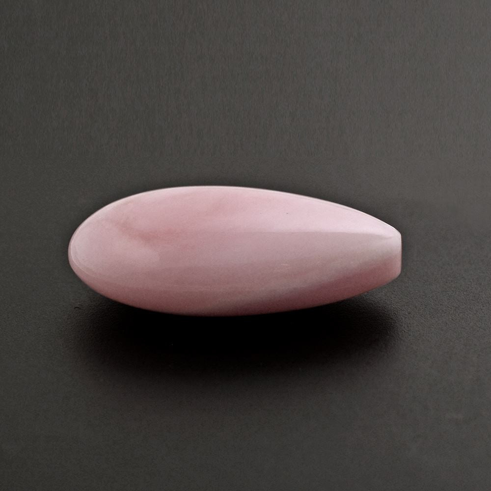 PINK OPAL LENTIL PEAR (HALF DRILL) 20X12MM 8.28 Cts.