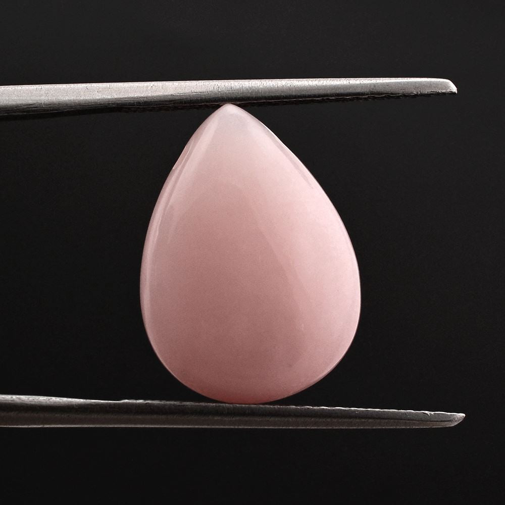 PINK OPAL LENTIL PEAR (FULL DRILL) 16X12MM 6.25 Cts.