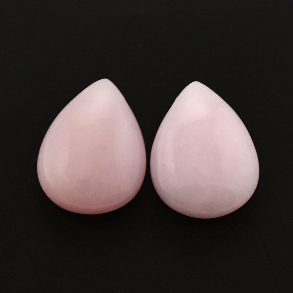 PINK OPAL LENTIL PEAR (FULL DRILL) 16X12MM 6.25 Cts.