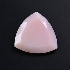 PINK OPAL CUT TRILLION ROSE CUT BACK 18MM 6.12 Cts.