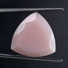 PINK OPAL CUT TRILLION ROSE CUT BACK 18MM 6.12 Cts.