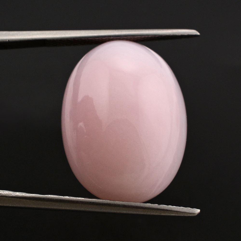 PINK OPAL OVAL CAB 20X15MM 13.31 Cts.