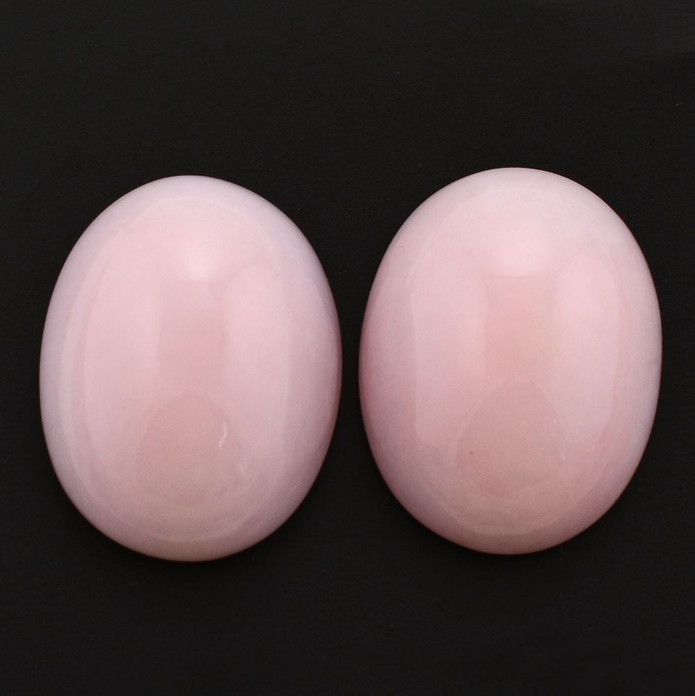PINK OPAL OVAL CAB 20X15MM 13.31 Cts.