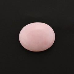 PINK OPAL FLAT OVAL CAB (FROSTED BOTTOM) 10X8.50MM 1.64 Cts.
