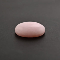 PINK OPAL FLAT OVAL CAB (FROSTED BOTTOM) 10X8.50MM 1.64 Cts.