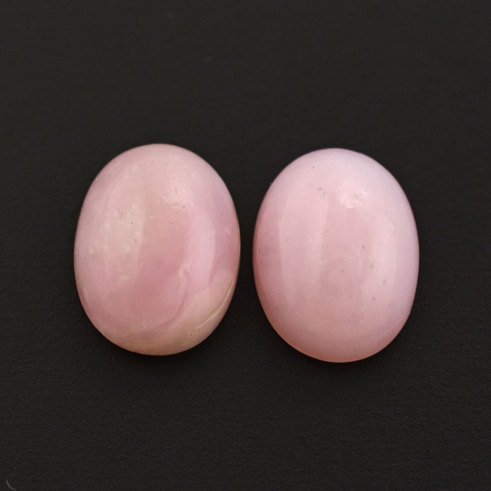 PINK OPAL OVAL CAB 8X6MM 0.95 Cts.