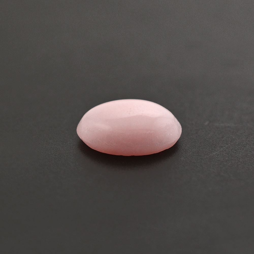 PINK OPAL OVAL CAB (FROSTED BOTTOM) 7.50X6MM 0.79 Cts.