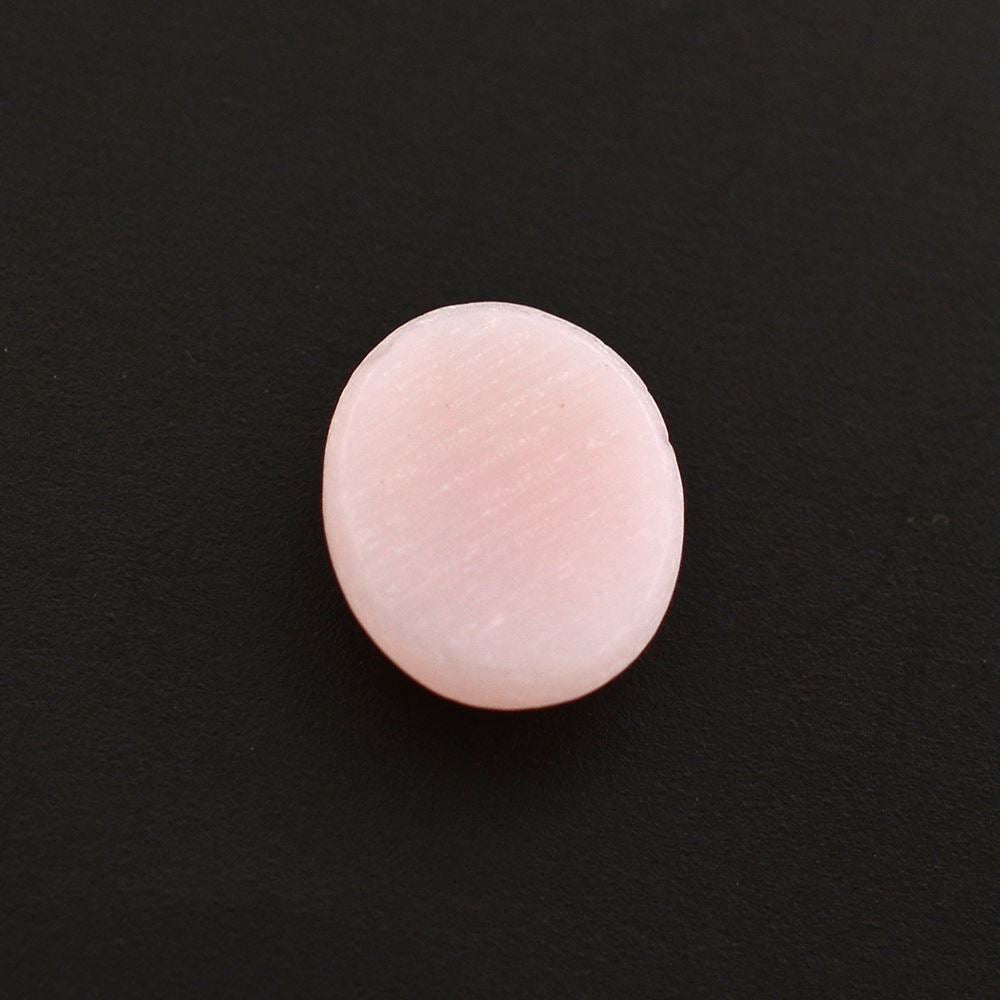 PINK OPAL OVAL CAB (FROSTED BOTTOM) 7.50X6MM 0.79 Cts.