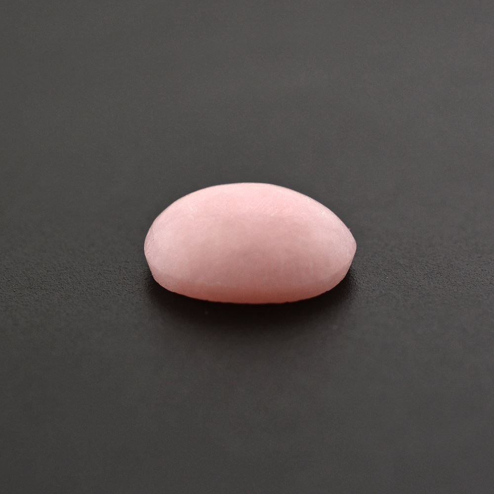 PINK OPAL OVAL CAB (FROSTED BOTTOM) 7.50X6MM 0.82 Cts.