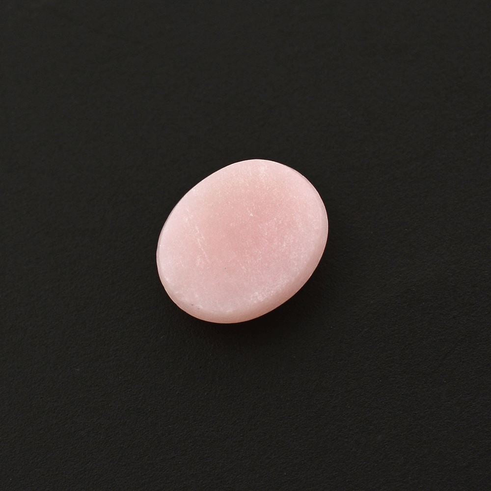 PINK OPAL OVAL CAB (FROSTED BOTTOM) 7.50X6MM 0.82 Cts.