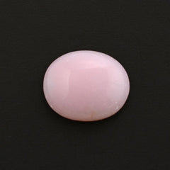 PINK OPAL FLAT OVAL CAB WITH FROSTED BOTTOM 10X8.50MM 1.65 Cts.