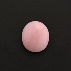 PINK OPAL FLAT OVAL CAB (FROSTED BOTTOM) 10X8.50MM 1.68 Cts.