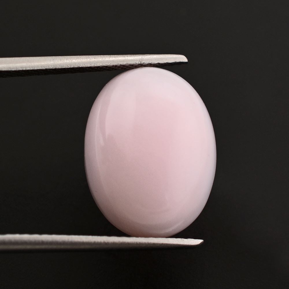 PINK OPAL OVAL CAB 16X12MM 7.76 Cts.
