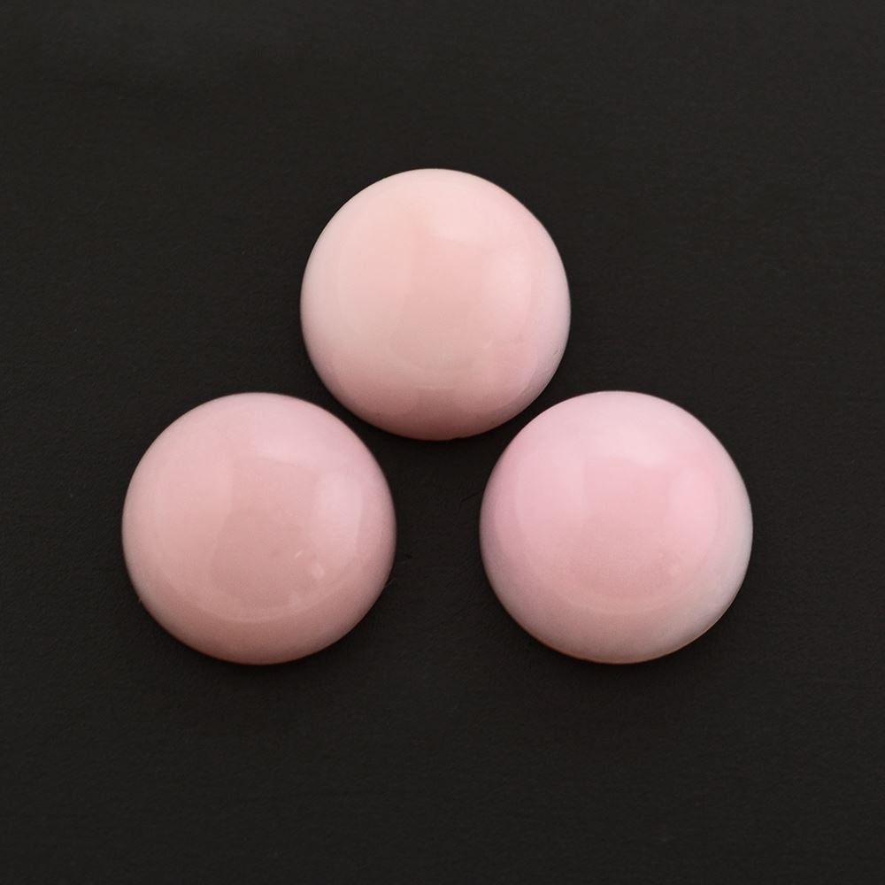 PINK OPAL ROUND CAB 9MM 2.46 Cts.