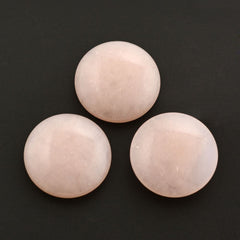 PINK OPAL LENTIL ROUND 15MM 6.13 Cts.