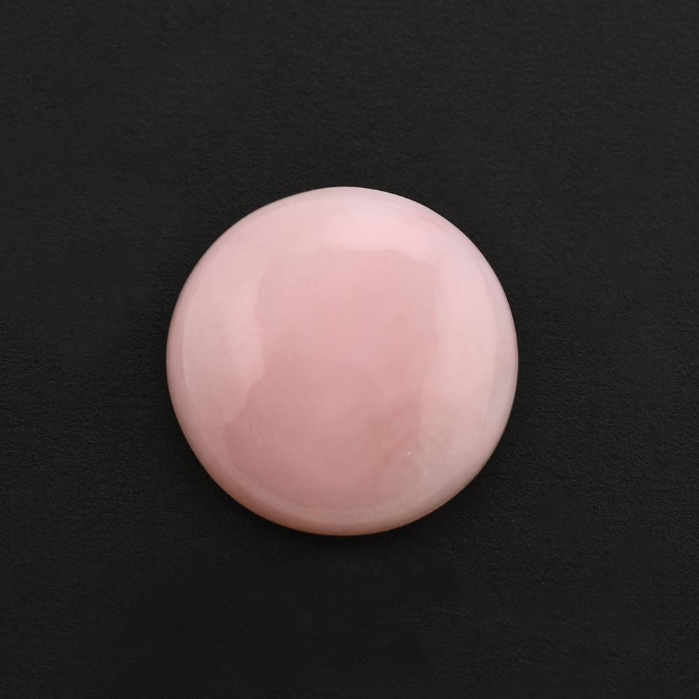 PINK OPAL FLAT ROUND CAB 11MM 2.54 Cts.