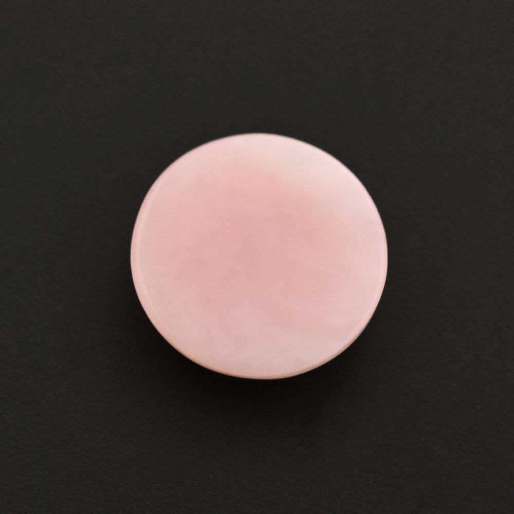 PINK OPAL FLAT ROUND CAB 11MM 2.54 Cts.