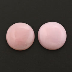 PINK OPAL FLAT ROUND CAB 11MM 2.54 Cts.