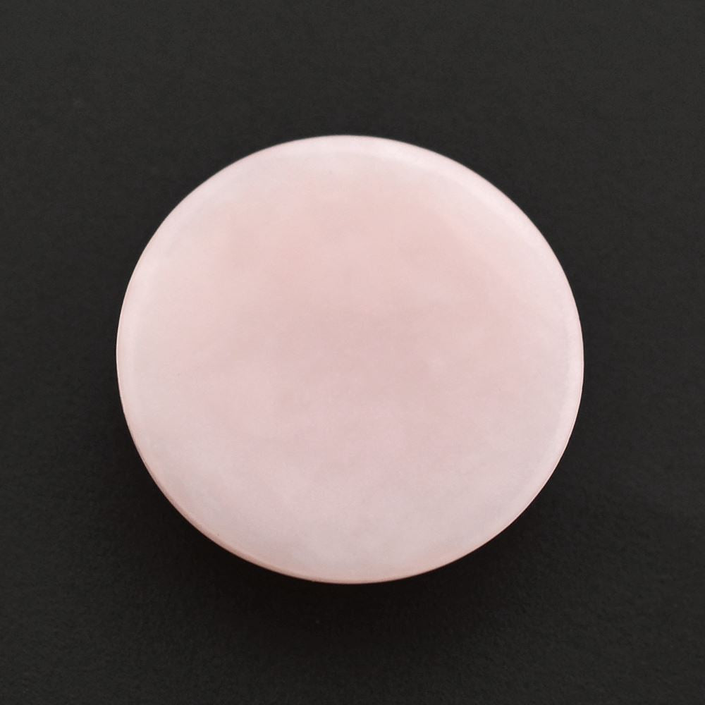 PINK OPAL FLAT ROUND CAB 12MM 3.27 Cts.