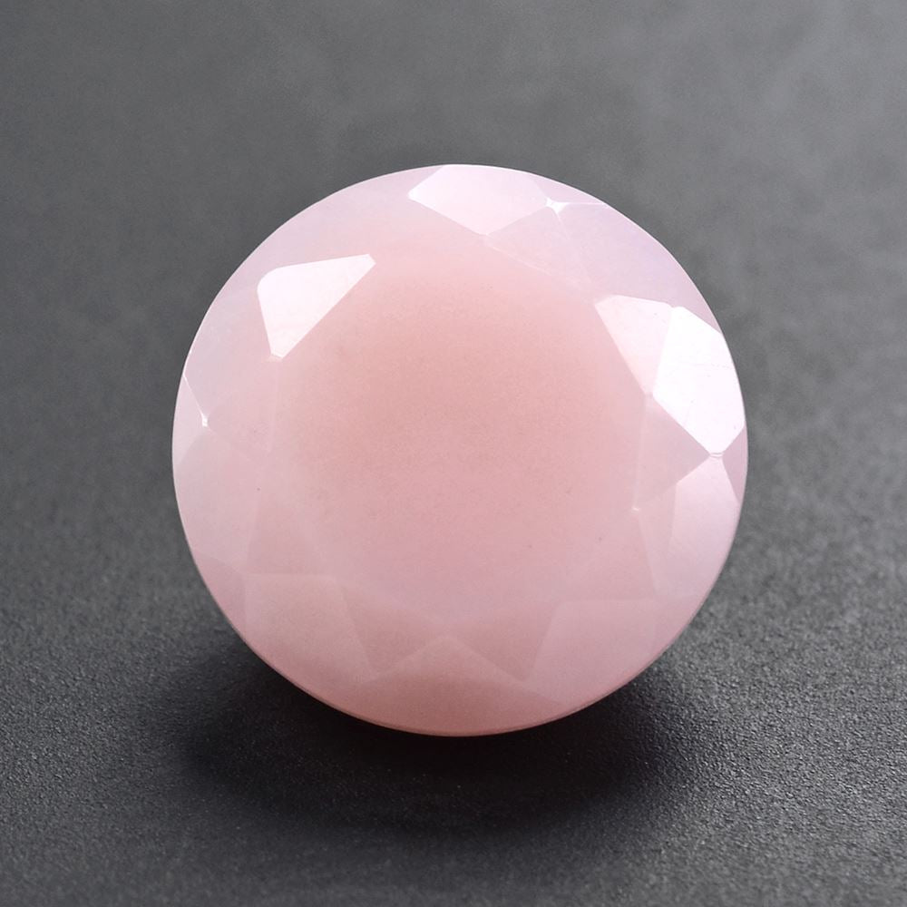 PINK OPAL CUT ROUND 12MM 4.62 Cts.