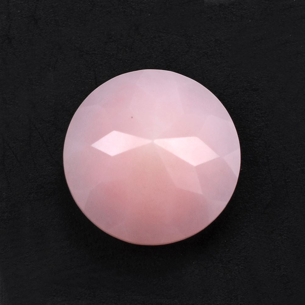 PINK OPAL CUT ROUND 12MM 4.62 Cts.