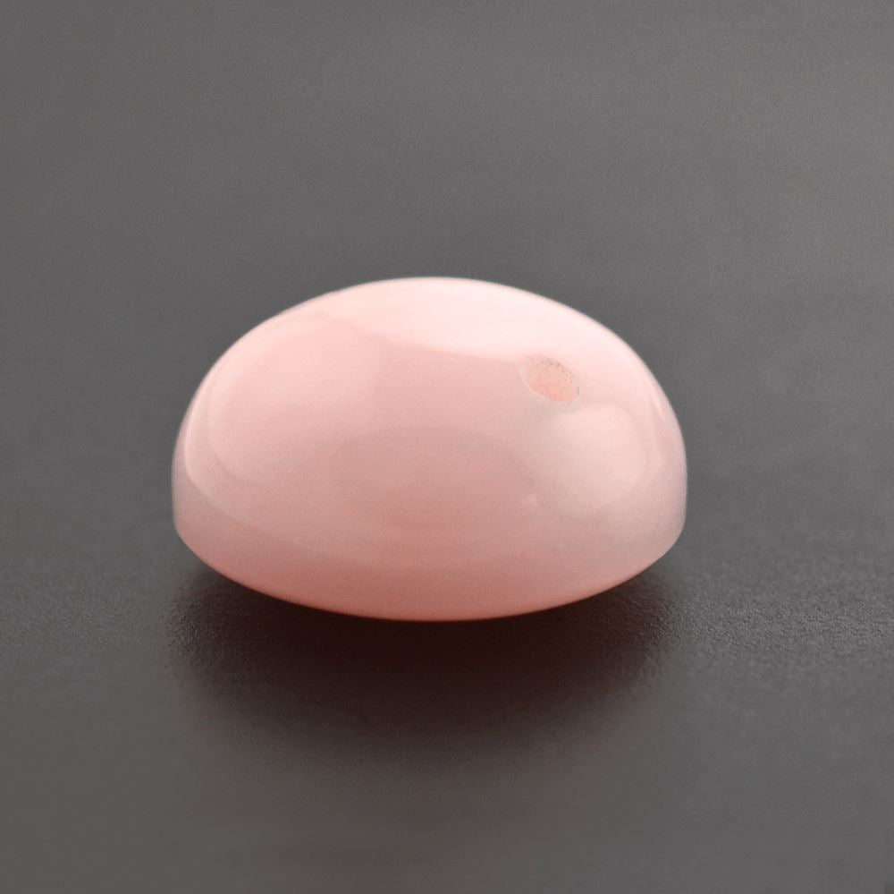 PINK OPAL SHIRT BUTTON ROUND (WITH TWO FULL DRILL) 10MM 3.07 Cts.