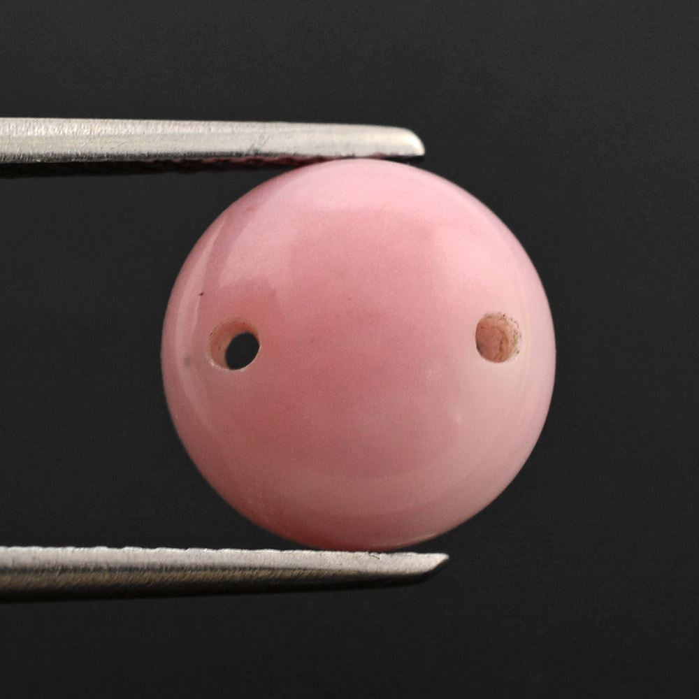 PINK OPAL SHIRT BUTTON ROUND (FULL DRILL) 10MM 3.17 Cts.