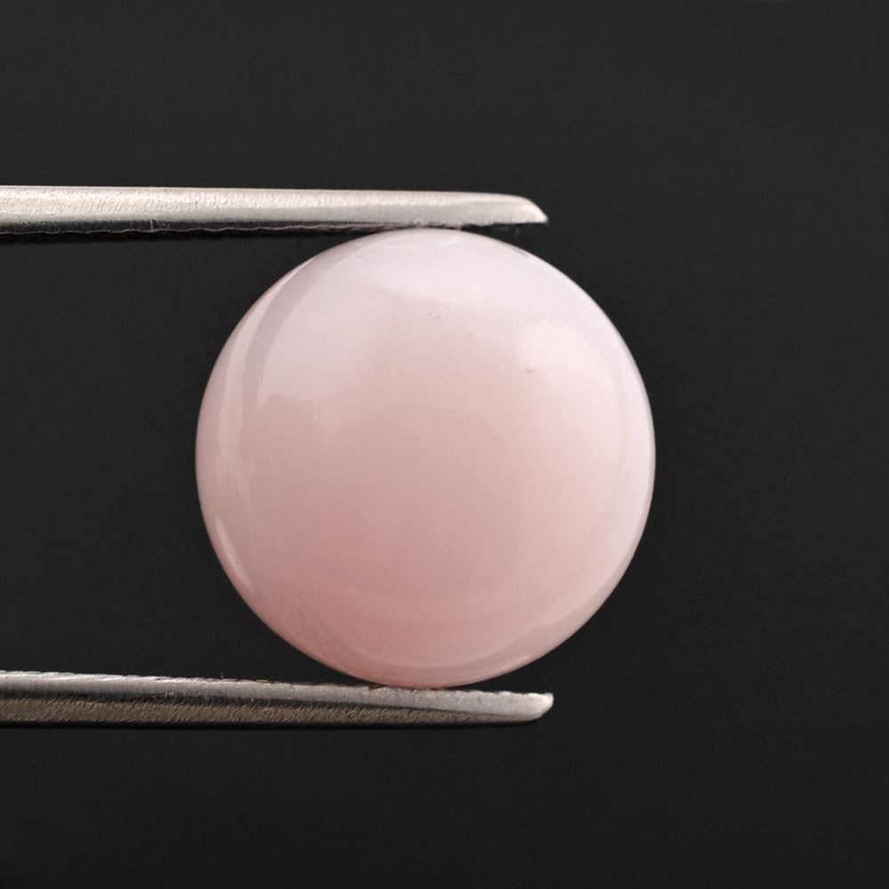 PINK OPAL ROUND CAB 12MM 3.93 Cts.