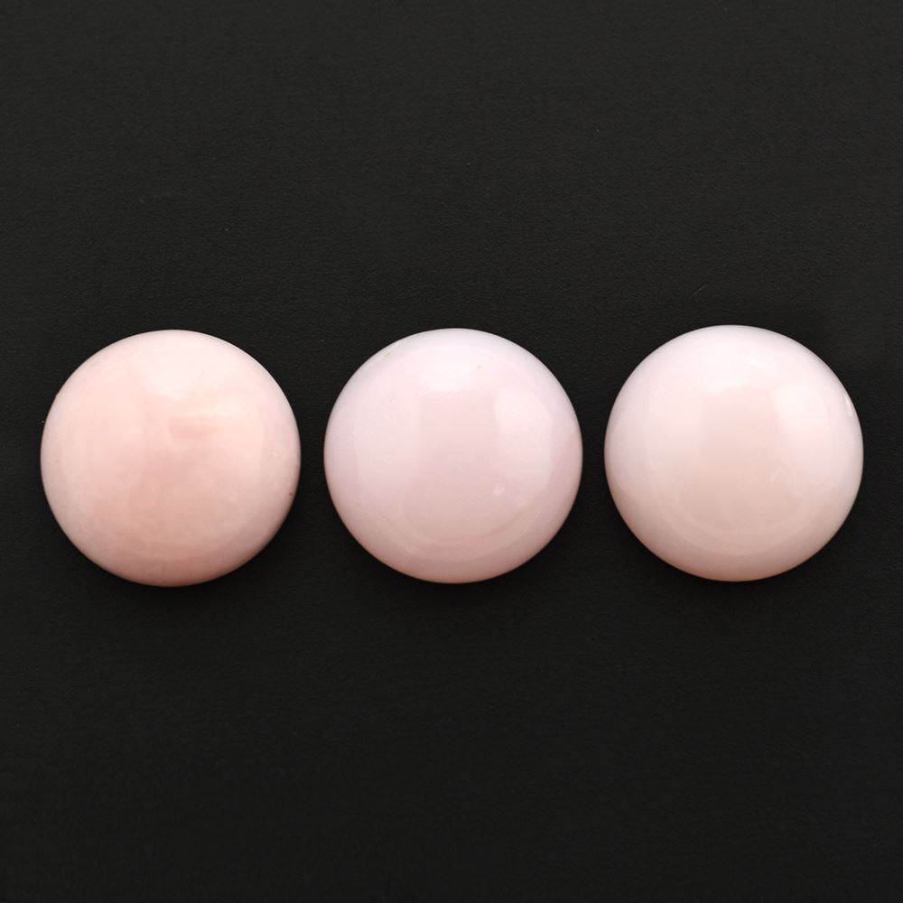 PINK OPAL ROUND CAB 12MM 3.93 Cts.
