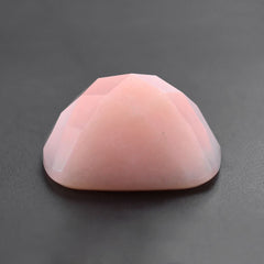 PINK OPAL CHECKER CUSHION CAB 14MM 7.67 Cts.