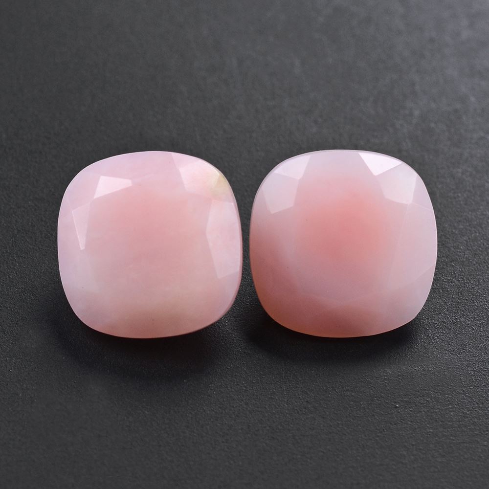 PINK OPAL CUT CUSHION 10MM 3.03 Cts.