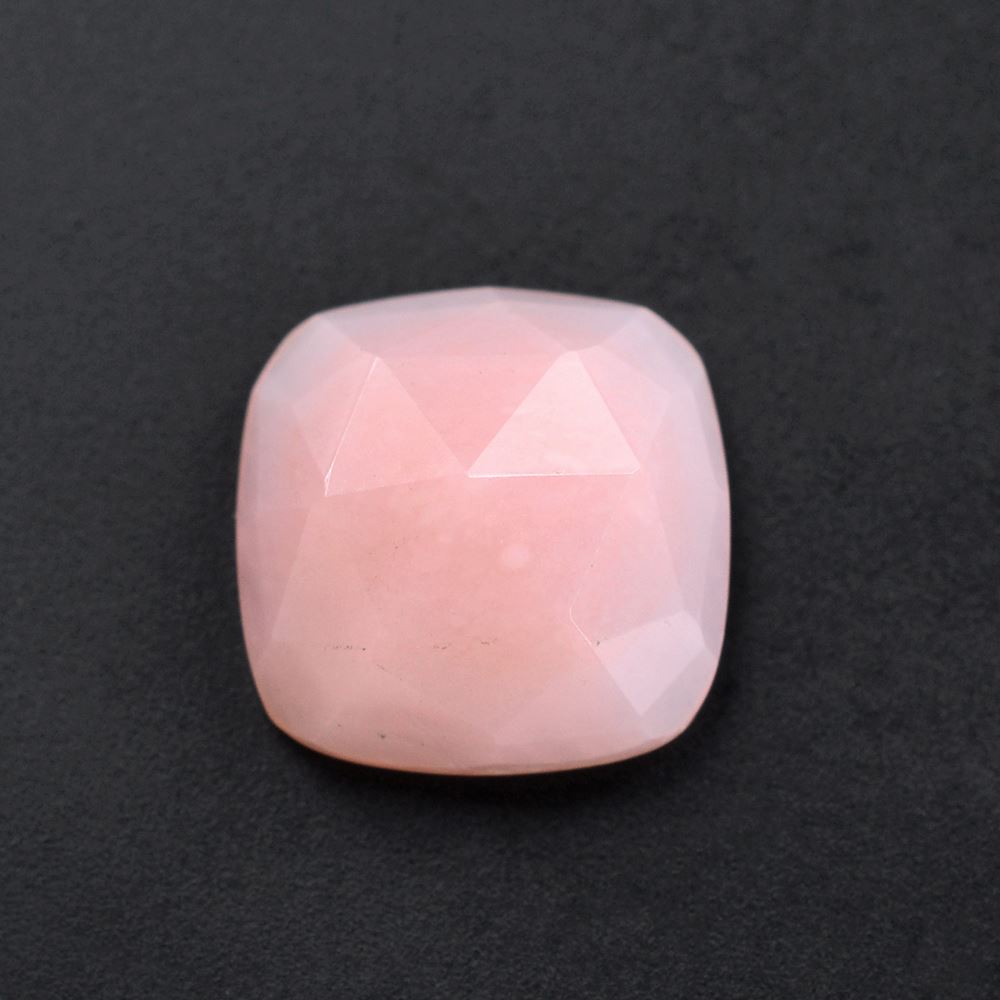 PINK OPAL ROSE CUT CUSHION CAB 10MM 3.18 Cts.