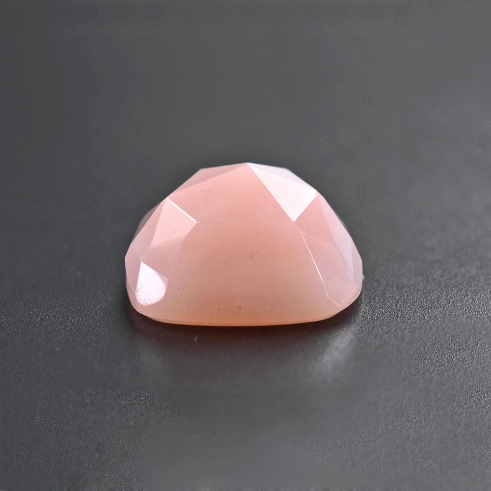 PINK OPAL ROSE CUT CUSHION CAB 10MM 3.18 Cts.