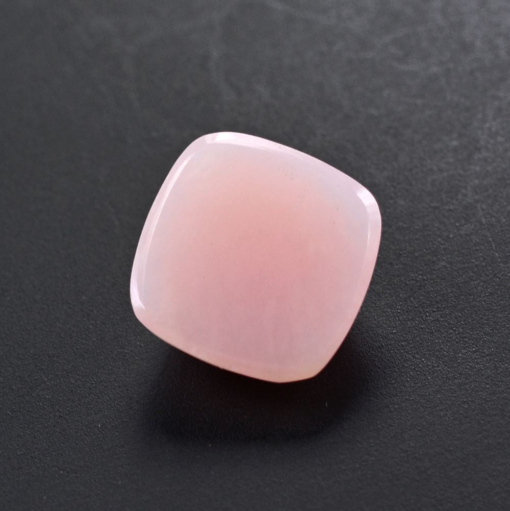 PINK OPAL ROSE CUT CUSHION CAB 10MM 3.18 Cts.