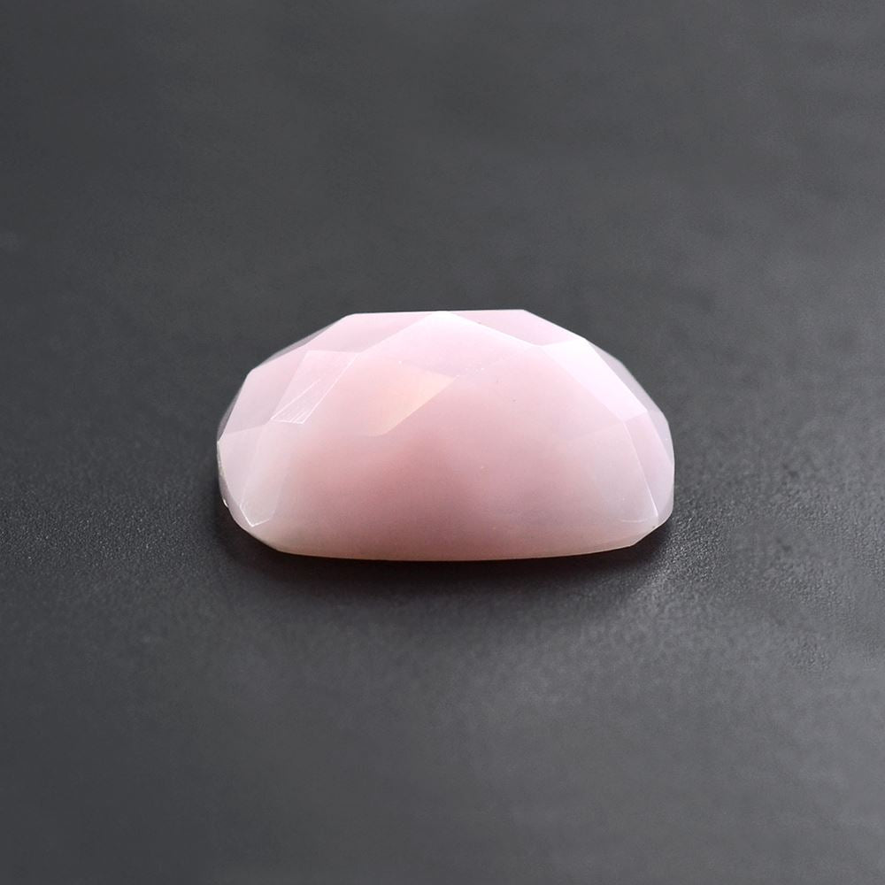 PINK OPAL CHECKER CUSHION CAB 12X10MM 3.63 Cts.